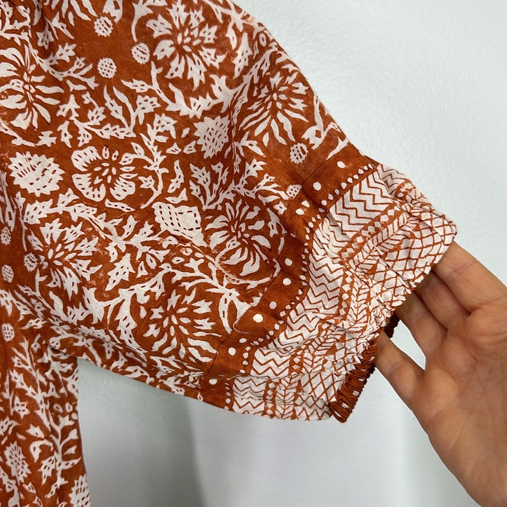Cleobella Adel organic cotton blouse size medium - Picture 6 of 8
